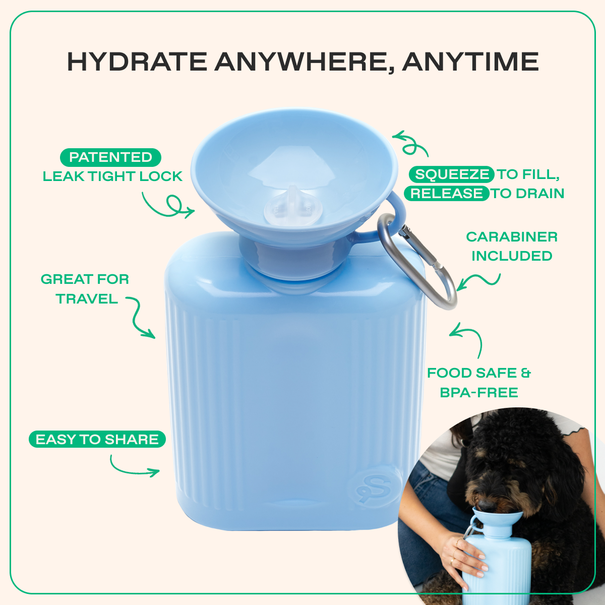 44oz Original Dog Travel Water Bottle
