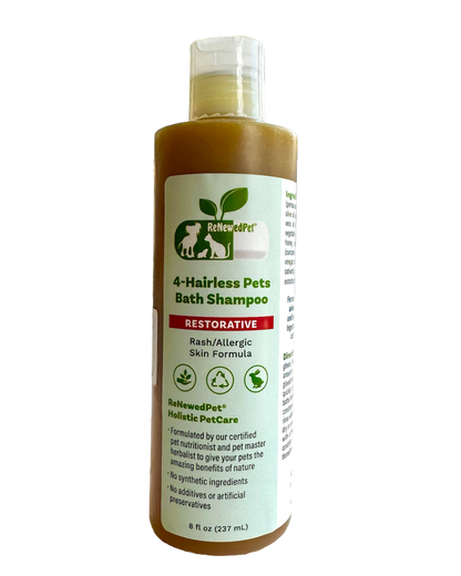 4-HAIRLESS PETS RESTORATIVE BATH SHAMPOO