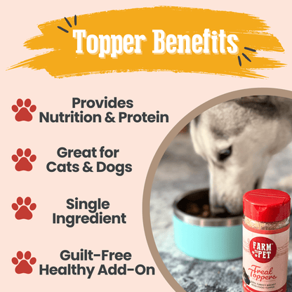 Treat Topper Turkey Dog Food Topper | Healthy Meal Supplement for Dogs