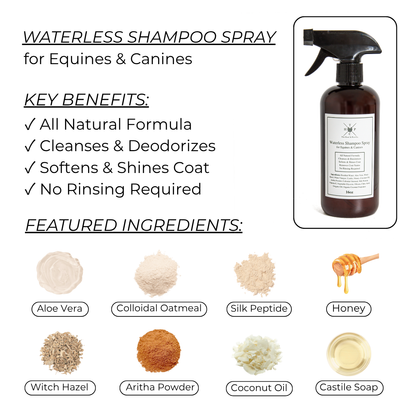 Waterless Shampoo Spray for Dogs & Horses