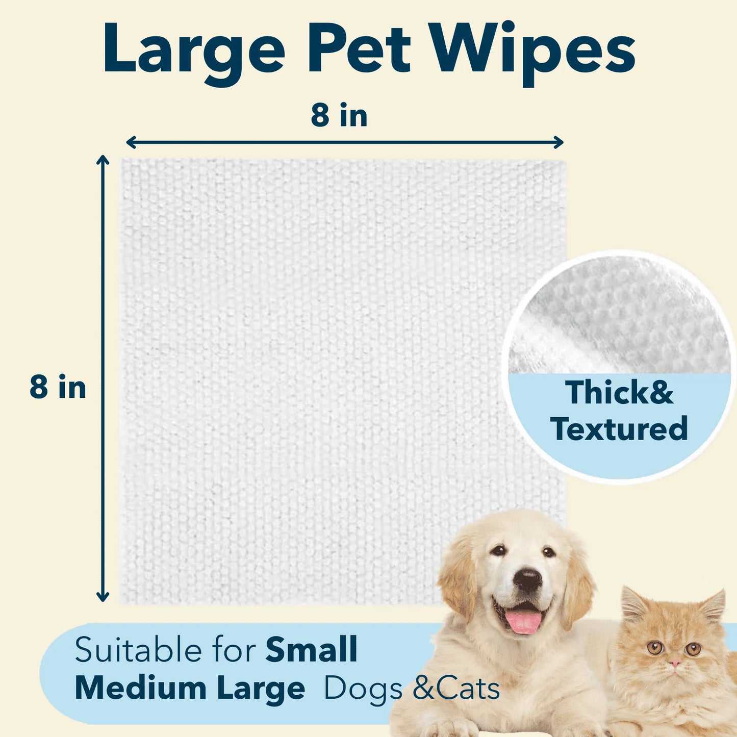 Plant-Based Pet Wipes for Dogs & Cats – Hypoallergenic, Gentle, Cleaning & Hydrating for Paws, Body & Butt – Daily Grooming Use – 400 Count