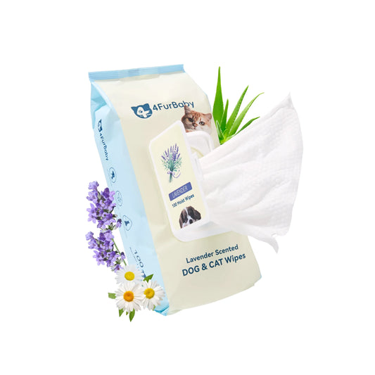 Plant-Based Pet Wipes for Dogs & Cats – Hypoallergenic, Gentle, Cleaning & Hydrating for Paws, Body & Butt – Daily Grooming Use – 400 Count