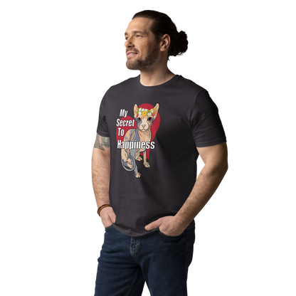 "MY SECRET TO HAPPINESS" UNISEX ECO TEE