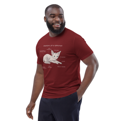 "ANATOMY OF A SPHYNX" UNISEX ORGANIC TEE